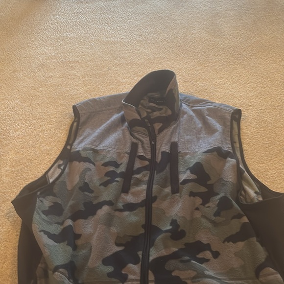 Vintage Quarter Zip Camouflage Denim Vest - Picture 5 of 7